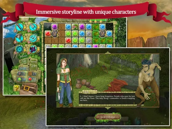 The Lost Labyrinth Match-3 iPad  Screenshots