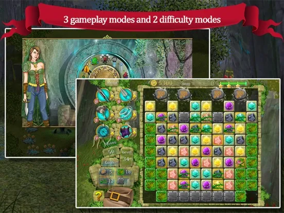 The Lost Labyrinth Match-3 iPad  Screenshots