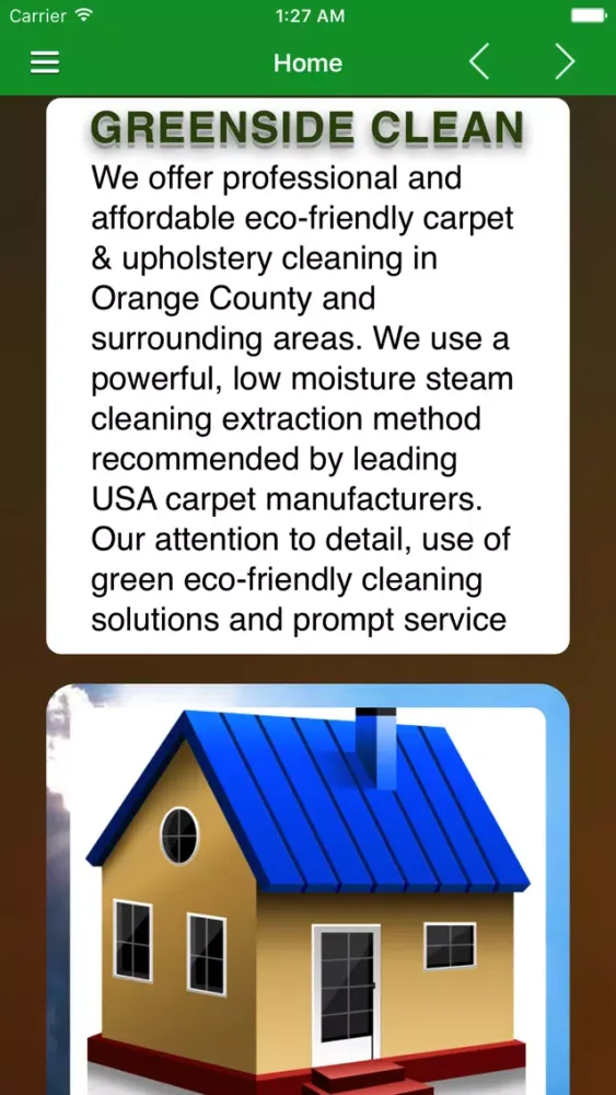Captures d'écran de GreenSide Clean