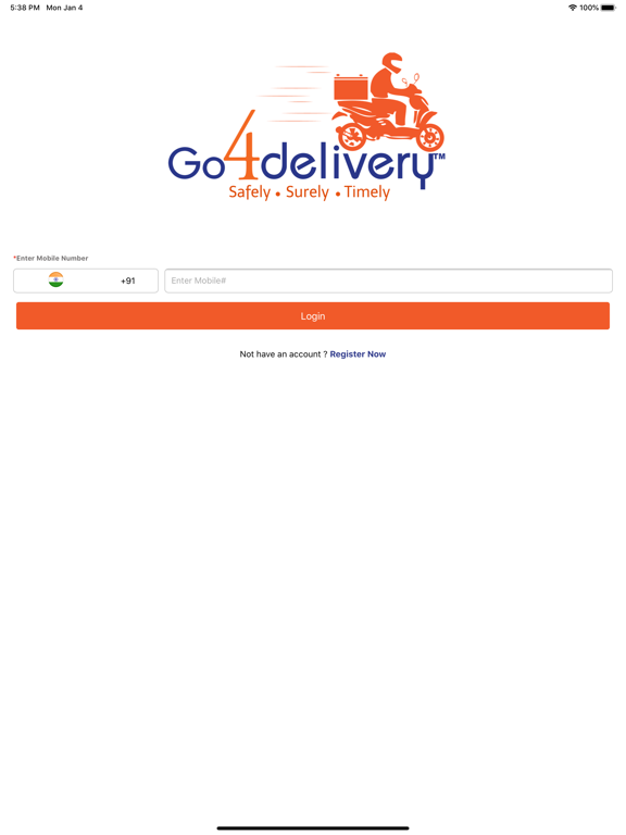 Go4delivery-Same Day Delivery iPad 應用截圖