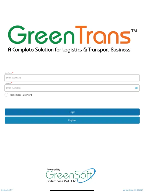 GreenTransERP iPad  سکرین شاٹس