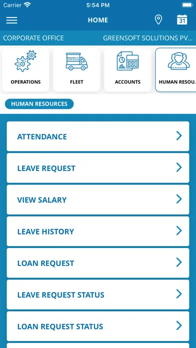 GreenTransERP سکرین شاٹس