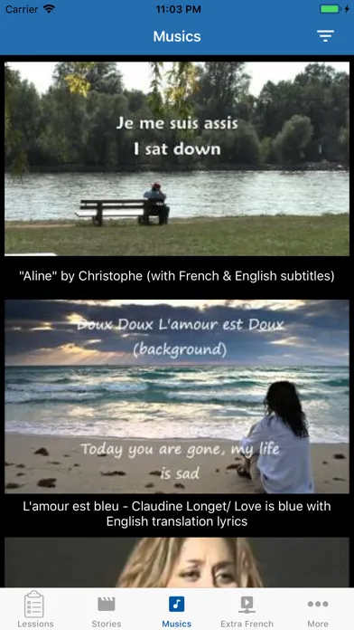 Captures d'écran de French Language