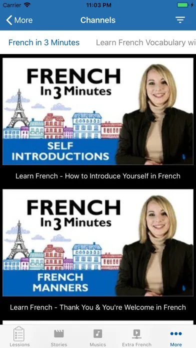 Captures d'écran de French Language