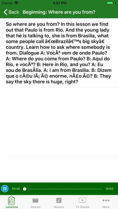 Captures d'écran de Easy Portuguese