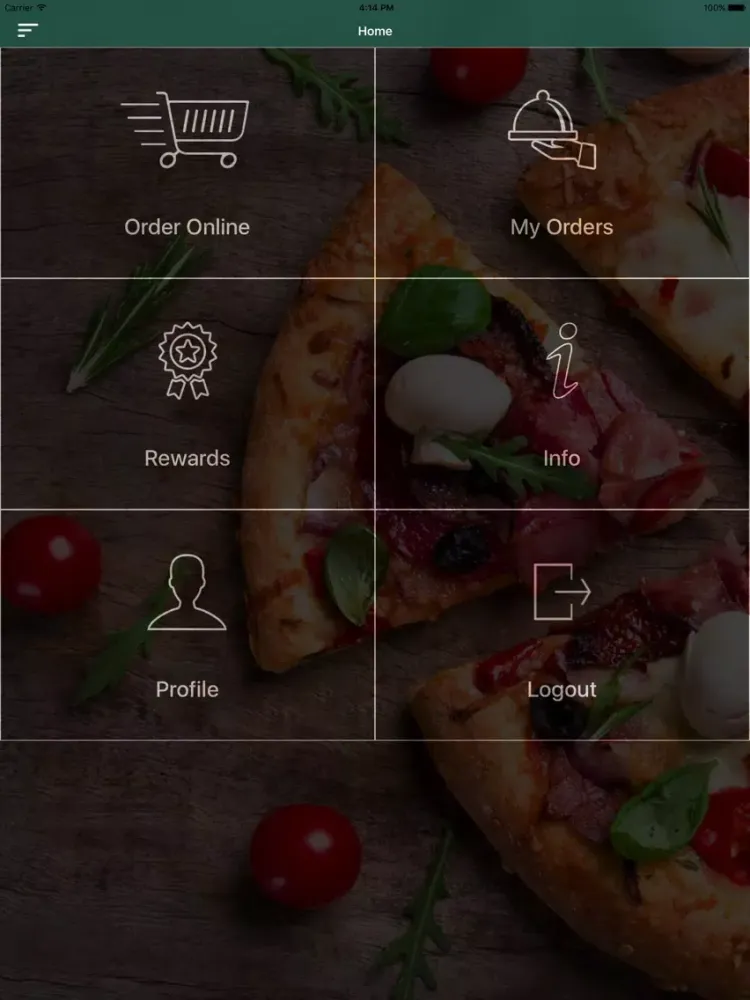 Zrzuty ekranu Greens Pizza iPad 