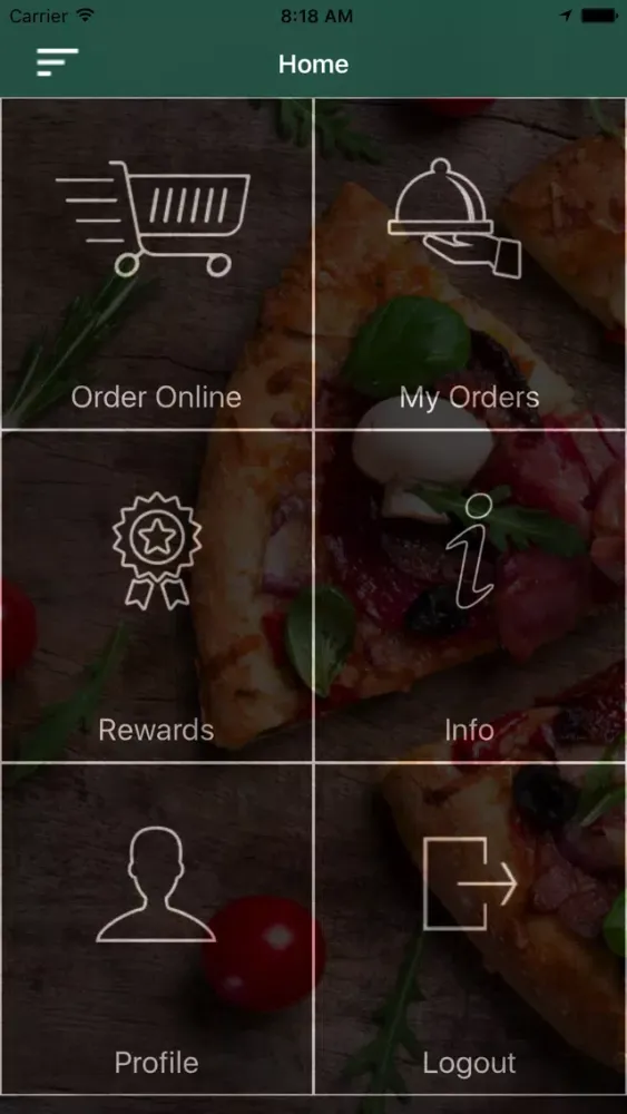Zrzuty ekranu Greens Pizza