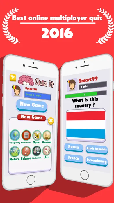 Zrzuty ekranu Quiz It 2016 - Brain your friends! Challenge quizz