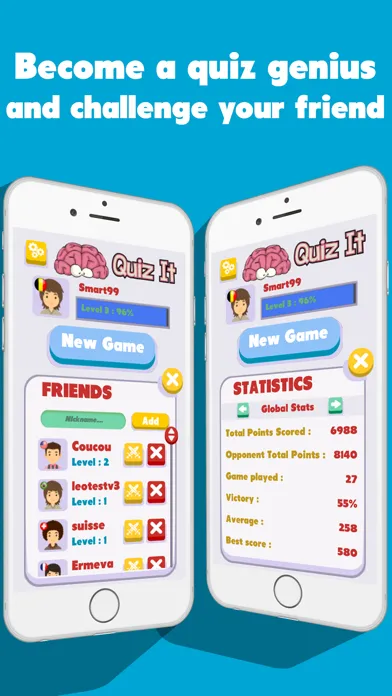 Zrzuty ekranu Quiz It 2016 - Brain your friends! Challenge quizz