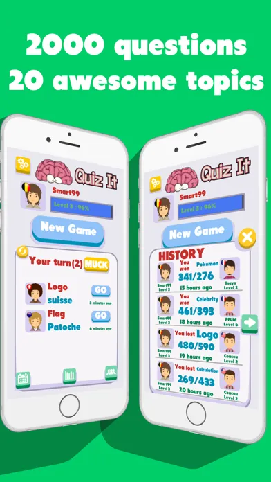 Zrzuty ekranu Quiz It 2016 - Brain your friends! Challenge quizz