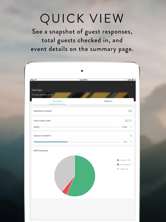 Greenvelope Check-In iPad  স্ক্রিনশট