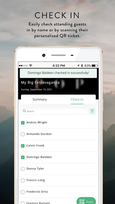 Greenvelope Check-In স্ক্রিনশট