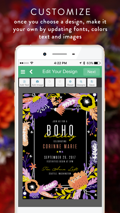 Capturas de pantalla de Greenvelope: Email/SMS Invites