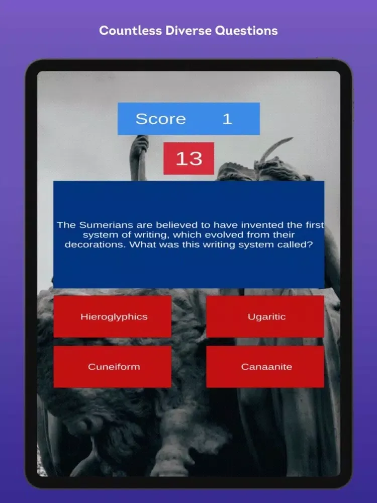 Art History Trivia iPad  स्क्रीनशॉट