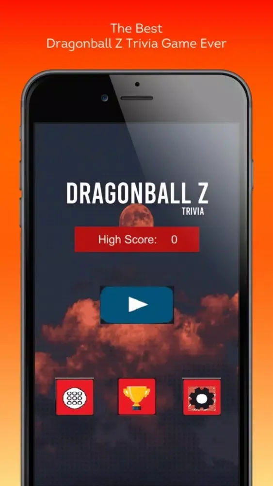 Capturas de tela do DBZ Trivia Challenge