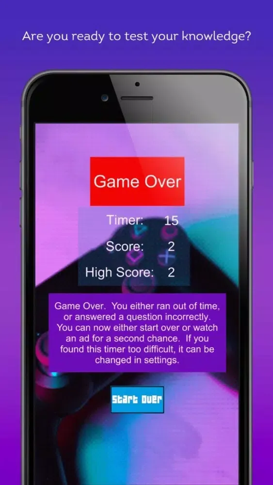 ภาพหน้าจอของ Gaming Trivia Challenge