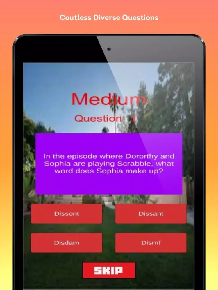 Trivia For Golden Girls iPad  Screenshots