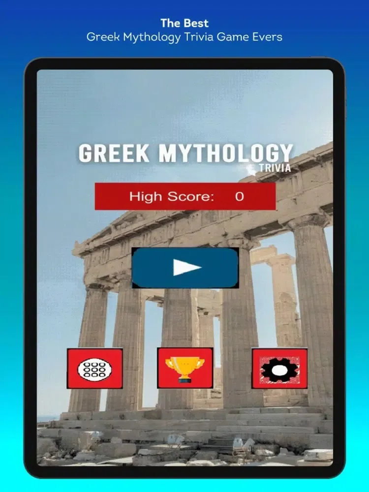 Capturas de pantalla de Greek Mythology Trivia Quiz iPad 