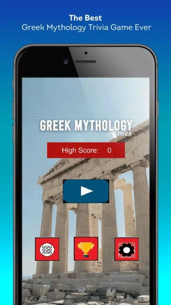 Capturas de pantalla de Greek Mythology Trivia Quiz