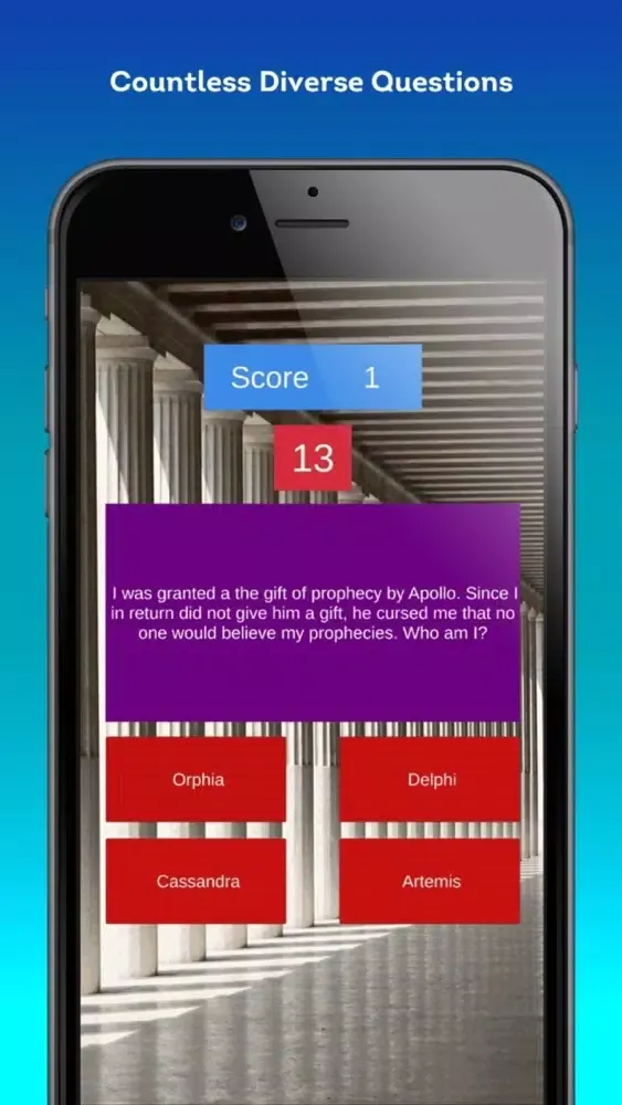 Capturas de pantalla de Greek Mythology Trivia Quiz