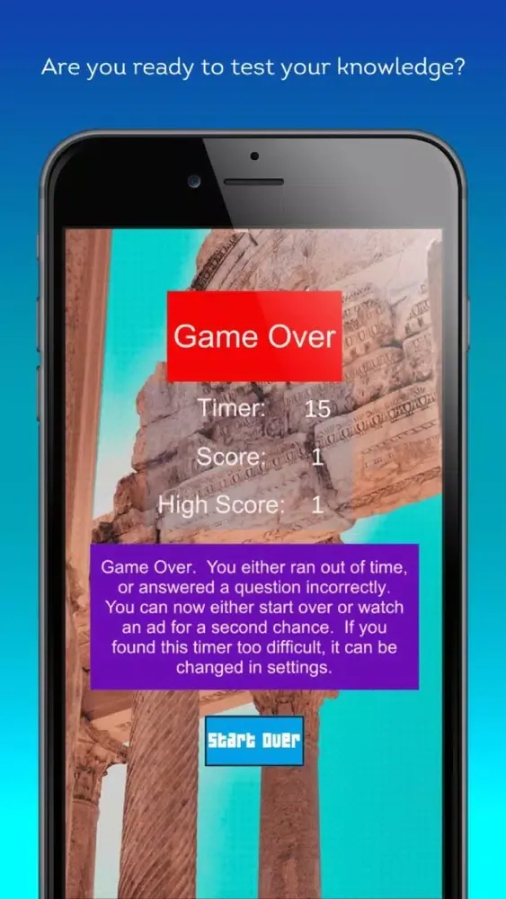 Capturas de pantalla de Greek Mythology Trivia Quiz