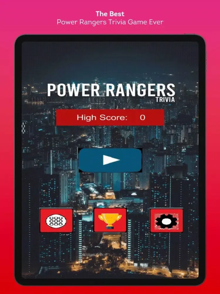 Capturas de tela do Power Rangers Trivia Challenge iPad 