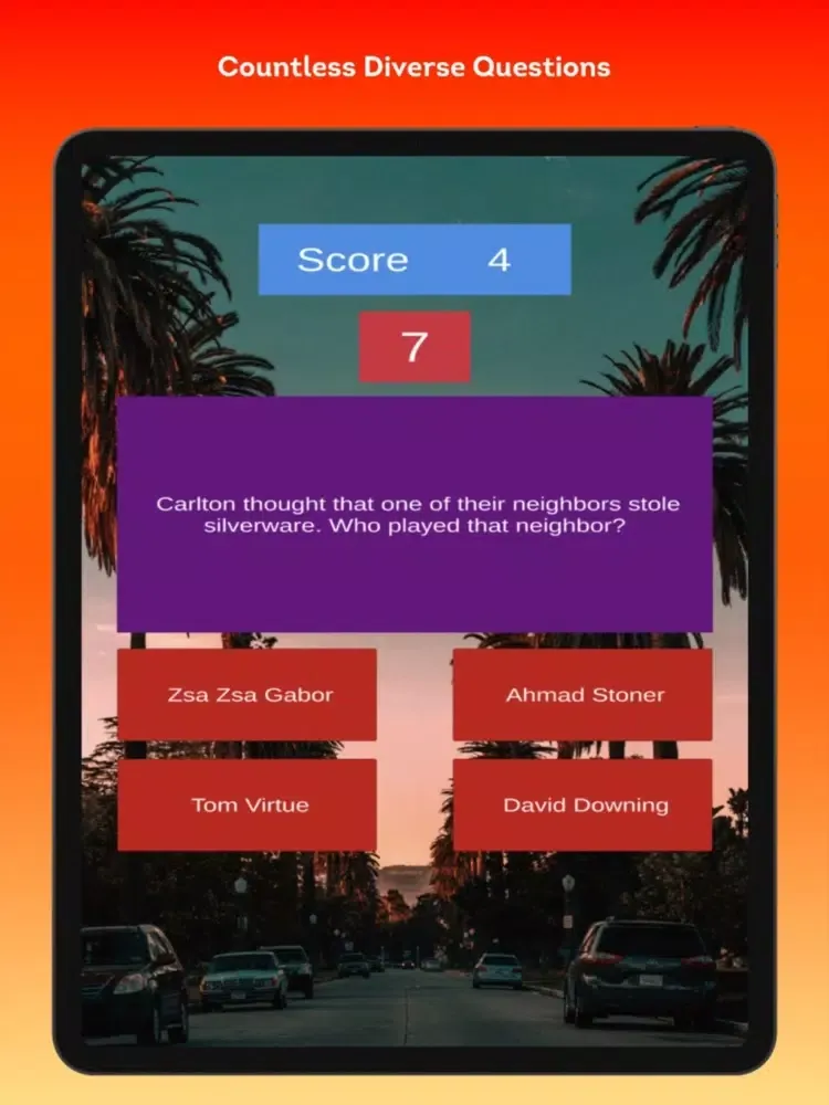 Capturas de tela do Fresh Prince Trivia Challenge iPad 
