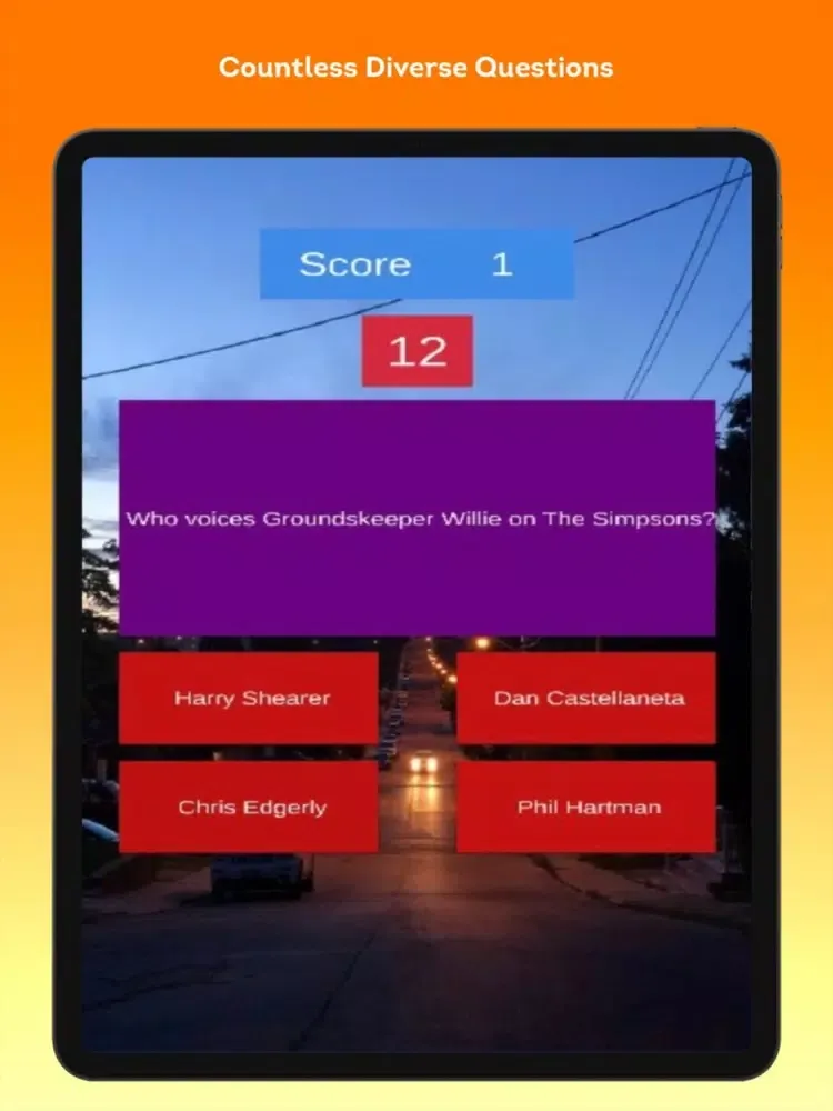 Trivia for The Simpsons iPad  Screenshots
