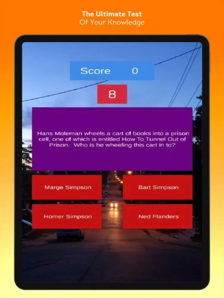 Trivia for The Simpsons iPad  Screenshots