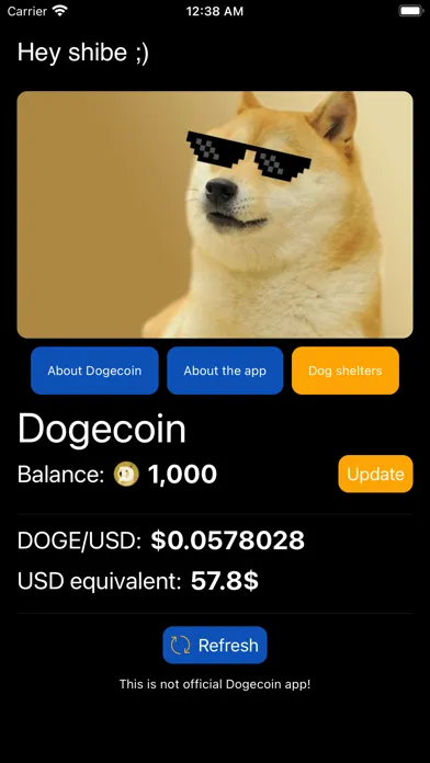 Capturas de pantalla de AppDoge