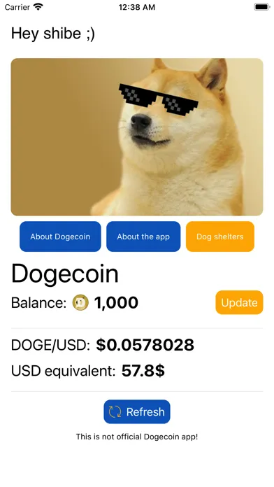 Capturas de pantalla de AppDoge