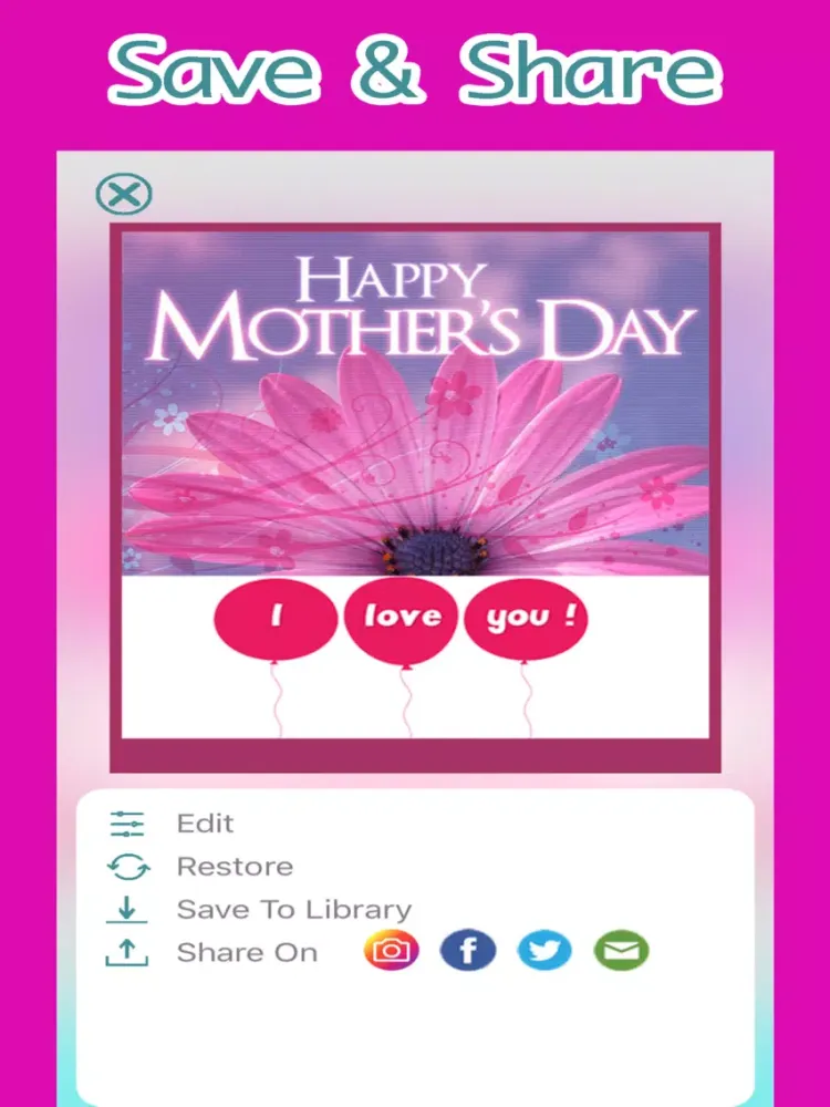 تصاویر Greetings Card Maker & Creator iPad 