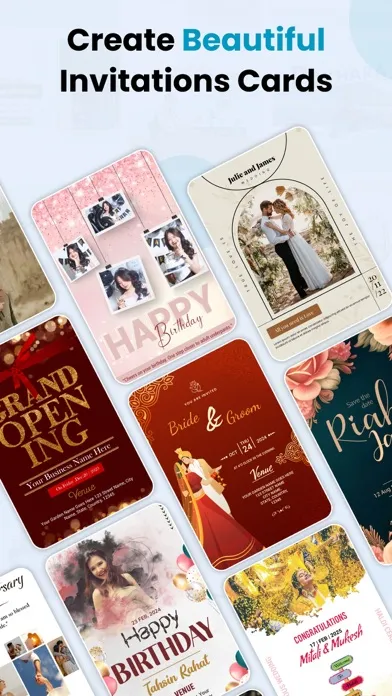 Captures d'écran de Invitation Maker & Card Maker