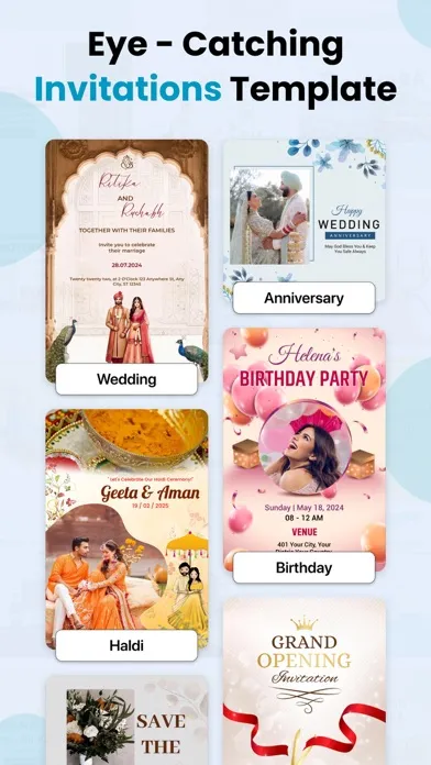 Captures d'écran de Invitation Maker & Card Maker