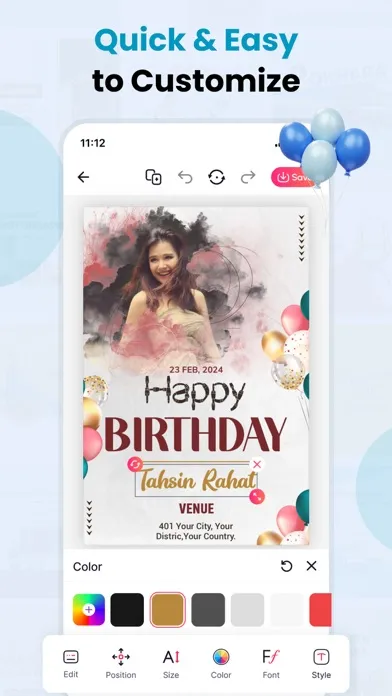 Captures d'écran de Invitation Maker & Card Maker