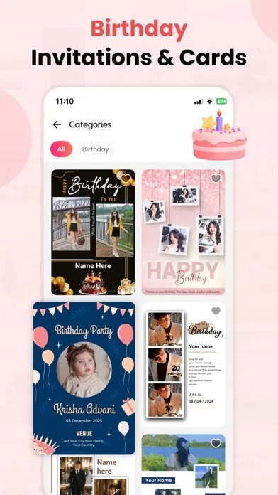 Captures d'écran de Invitation Maker & Card Maker