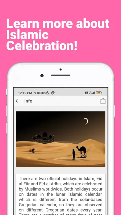Tangkapan layar Muslim Holidays Card & Wishes