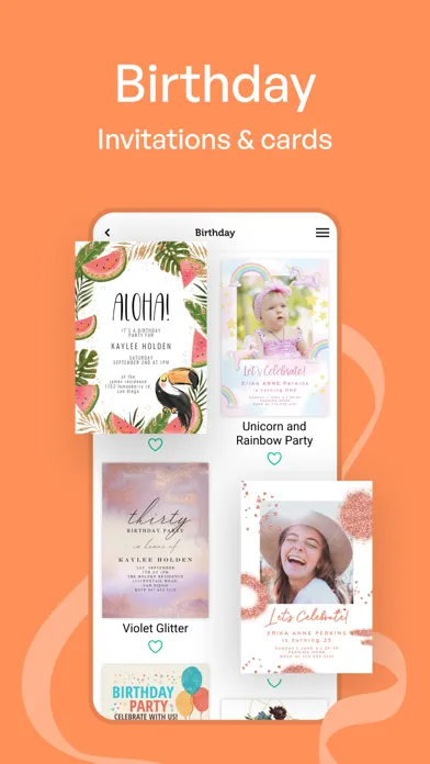 Invitation Maker: Party Events Screenshots