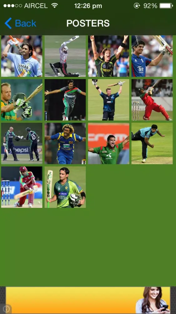 Cricket World Cup 2015 Schedule Screenshots