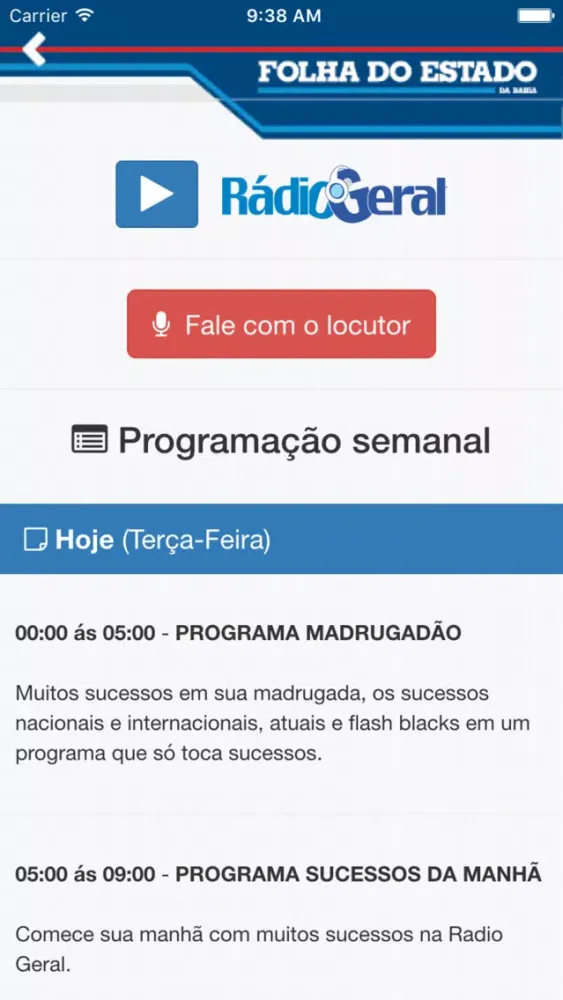 Capturas de pantalla de Folha do Estado