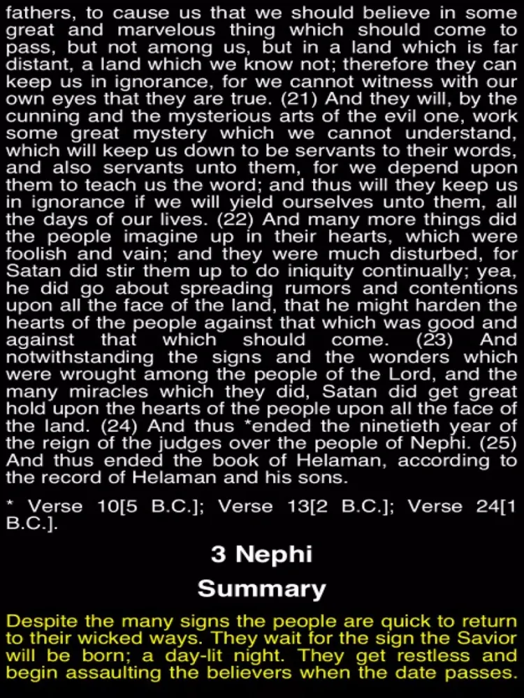 صور Summary Book of Mormon (part III) iPad 