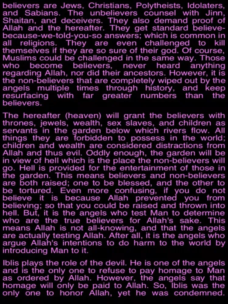 Summary Holy Quran (Part I) iPad 应用截图