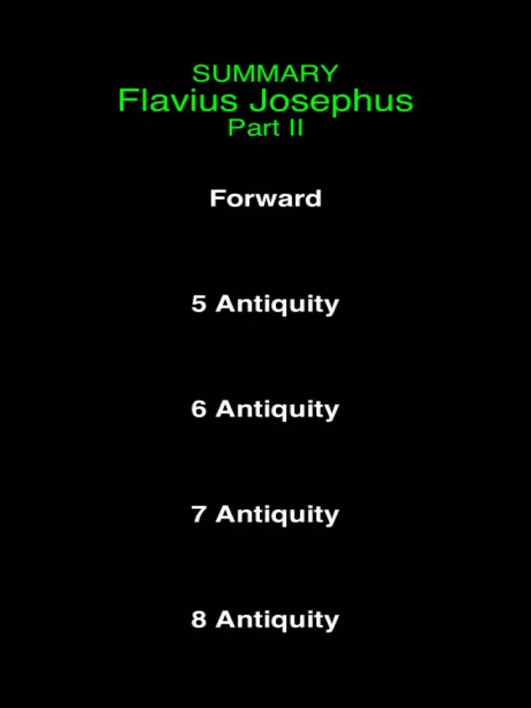 Скриншоты Summary Flavius Josephus (part 2) iPad 