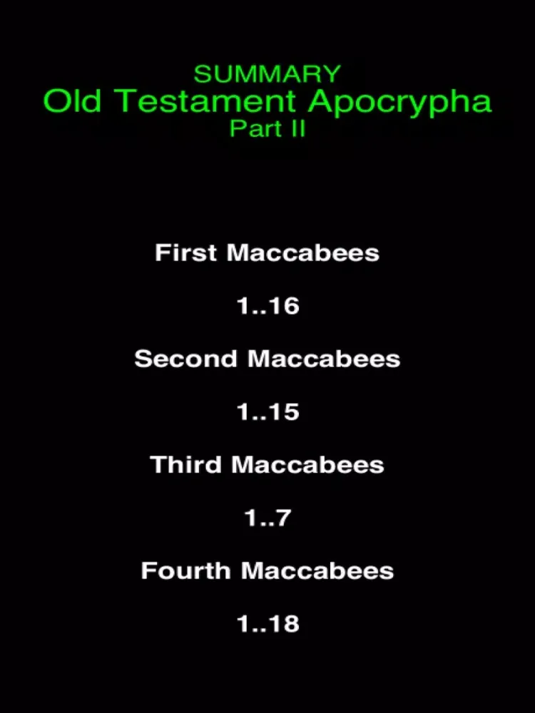 Zrzuty ekranu Summary Old Testament Apocrypha (Part 2) iPad 