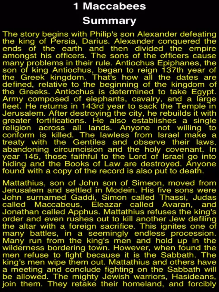 Zrzuty ekranu Summary Old Testament Apocrypha (Part 2) iPad 