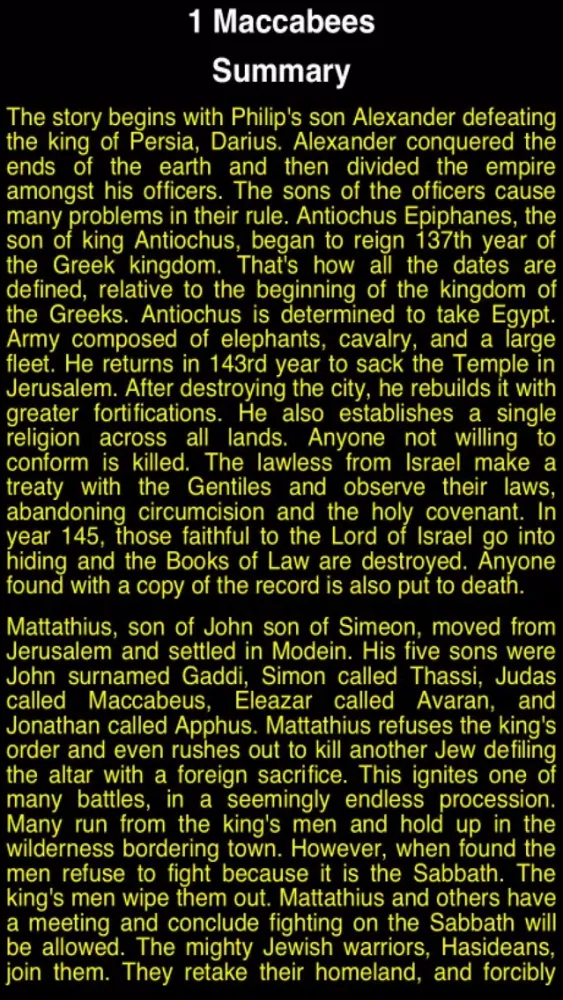 Zrzuty ekranu Summary Old Testament Apocrypha (Part 2)