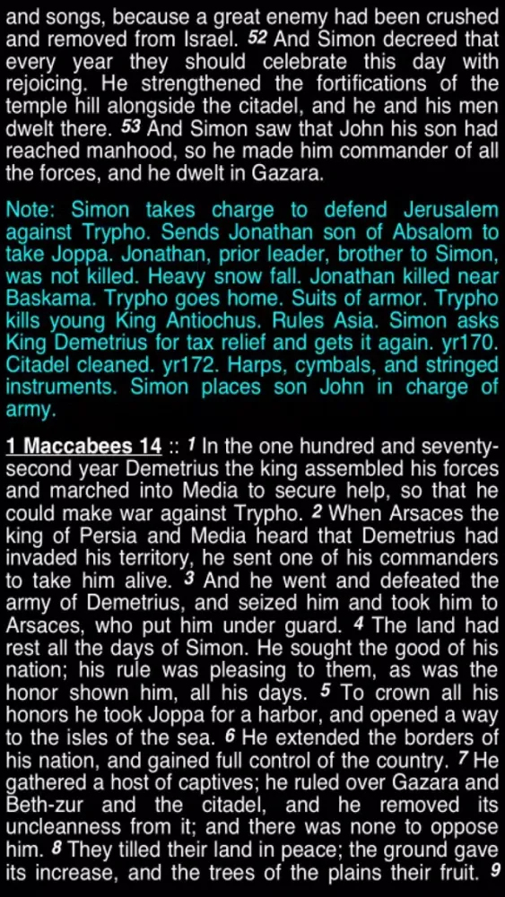 Zrzuty ekranu Summary Old Testament Apocrypha (Part 2)