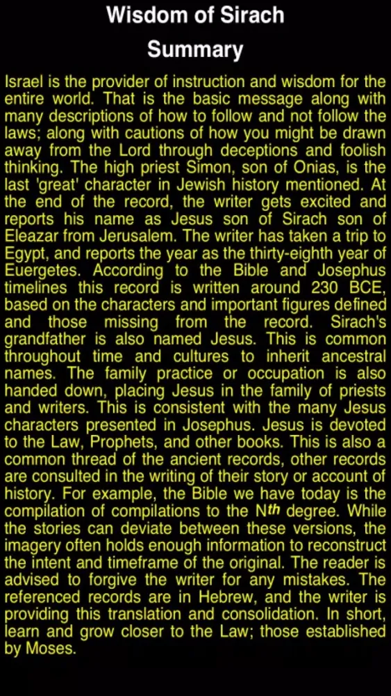 Summary Old Testament Apocrypha (Part 3) سکرین شاٹس