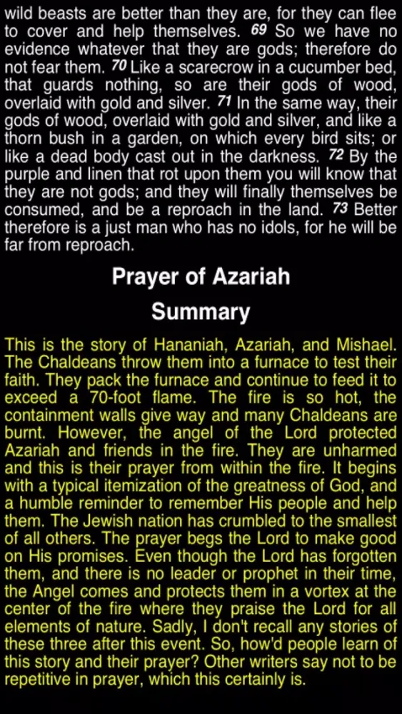 Captures d'écran de Summary Old Testament Apocrypha (Part 4)