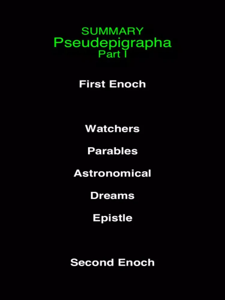 Capturas de pantalla de Summary Pseudepigrapha Books (part-1) iPad 